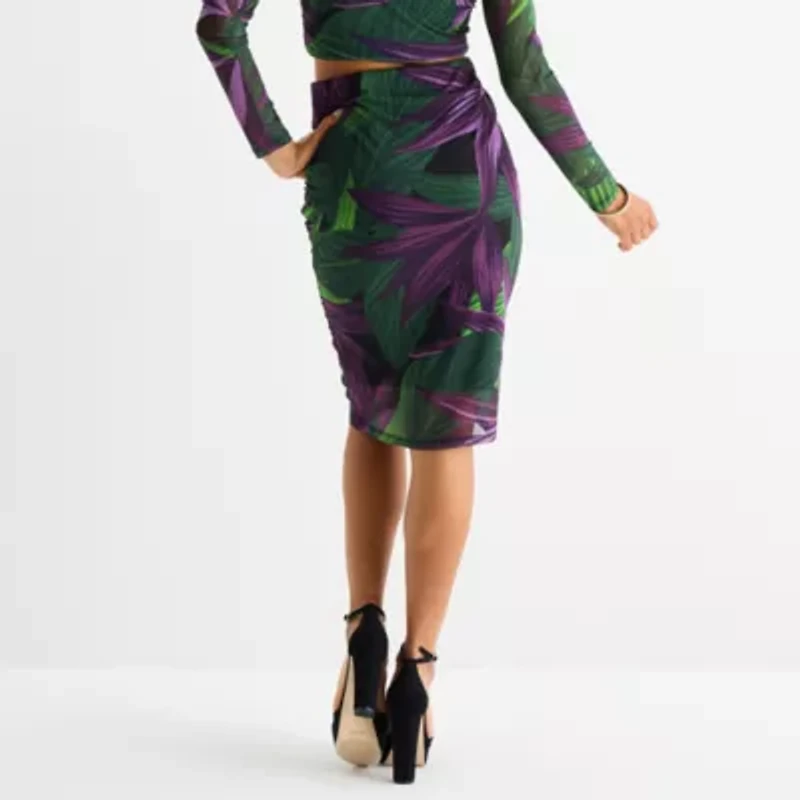 Bold Elements Womens Pencil Skirt