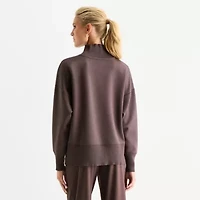 Stylus Womens Long Sleeve Mock Neck Top
