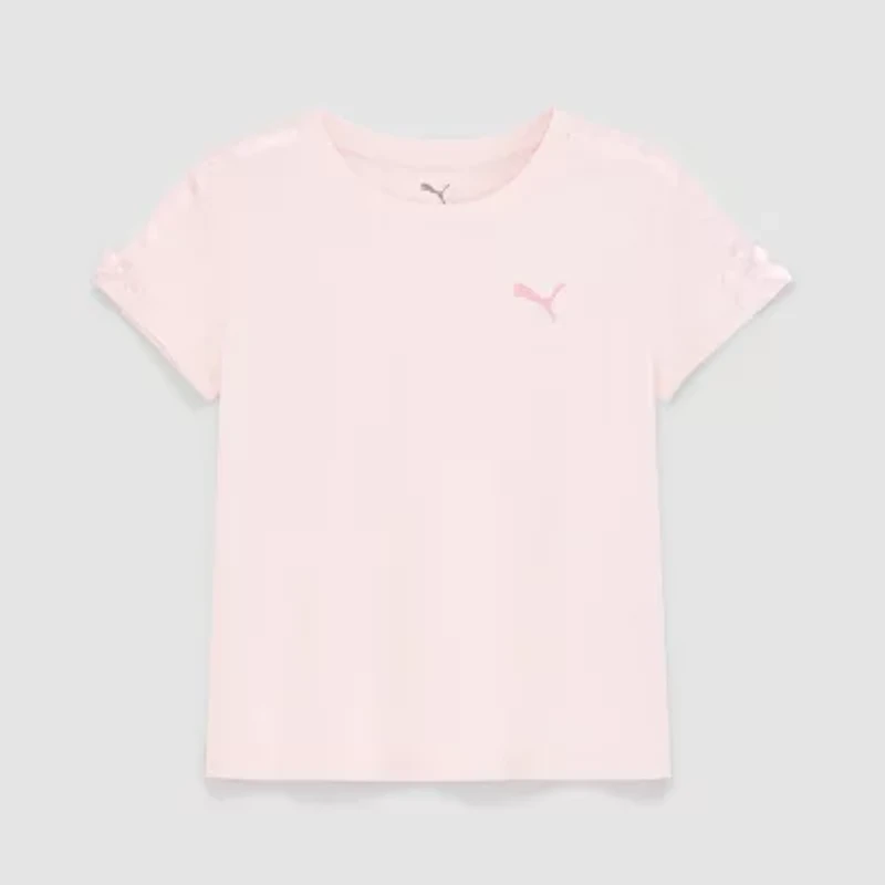 PUMA Big Kid Girls Crew Neck Short Sleeve Graphic T-Shirt