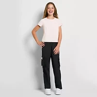 PUMA Big Kid Girls Crew Neck Short Sleeve Graphic T-Shirt