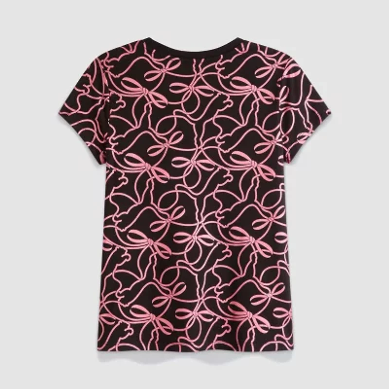 PUMA Big Kid Girls Crew Neck Short Sleeve Graphic T-Shirt