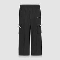 PUMA Big Kid Girls Wide Leg Active Cargo Pant