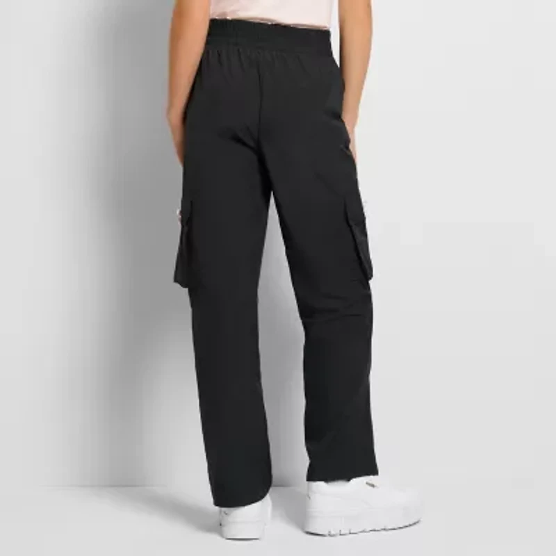 PUMA Big Kid Girls Wide Leg Active Cargo Pant