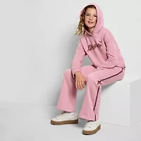 PUMA Big Kid Girls Flare Regular Fit Fleece Pull-On Pant