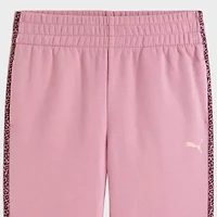 PUMA Big Kid Girls Flare Regular Fit Fleece Pull-On Pant