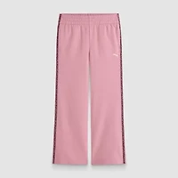 PUMA Big Kid Girls Flare Regular Fit Fleece Pull-On Pant