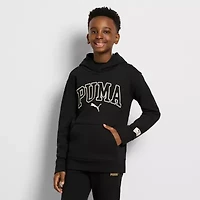 PUMA Big Kid Boys Long Sleeve Fleece Active Hoodie
