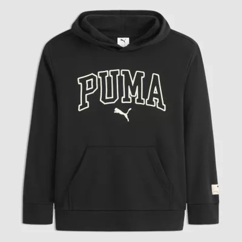 PUMA Big Kid Boys Long Sleeve Fleece Active Hoodie