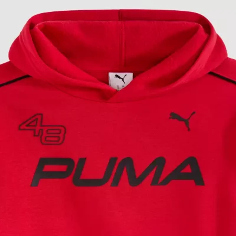 PUMA Big Kid Boys Long Sleeve Fleece Active Hoodie