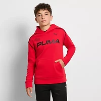 PUMA Big Kid Boys Long Sleeve Fleece Active Hoodie
