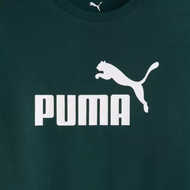 PUMA Big Kid Boys Crew Neck Long Sleeve Graphic T-Shirt