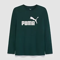 PUMA Big Kid Boys Crew Neck Long Sleeve Graphic T-Shirt