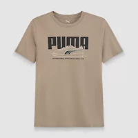 PUMA Big Kid Boys Crew Neck Short Sleeve Graphic T-Shirt