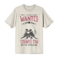 Mens Crew Neck Short Sleeve Looney Tunes Graphic T-Shirt
