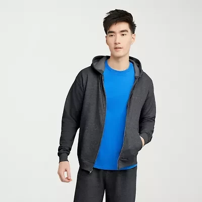 Hanes Mens Long Sleeve Zipper Active Hoodie
