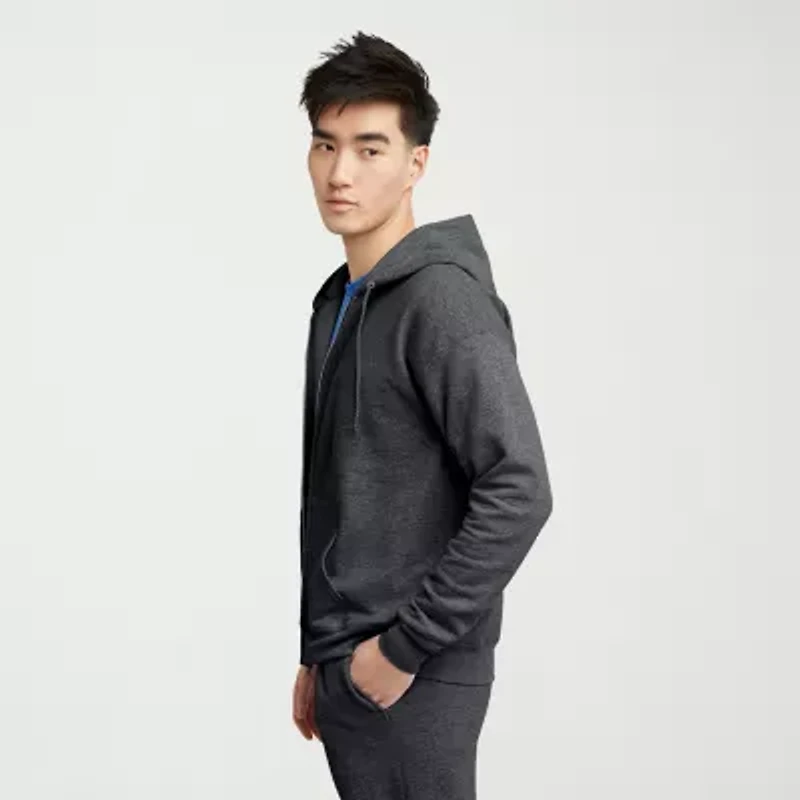 Hanes Mens Long Sleeve Zipper Active Hoodie