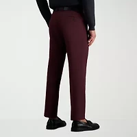 Haggar JMH Tailored Diamond Weave Mens Stretch Fabric Modern Fit Flat Front Suit Pant