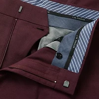 Haggar JMH Tailored Diamond Weave Mens Stretch Fabric Modern Fit Flat Front Suit Pant