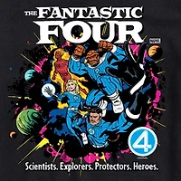 Mens Crew Neck Short Sleeve Regular Fit Marvel Big and Tall Graphic T-Shirt