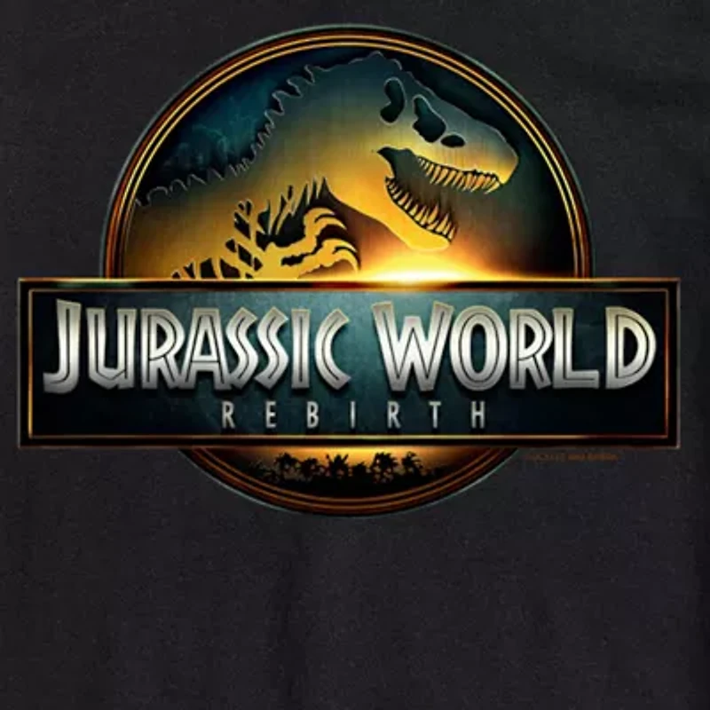Mens Crew Neck Short Sleeve Regular Fit Jurassic World Big and Tall Graphic T-Shirt
