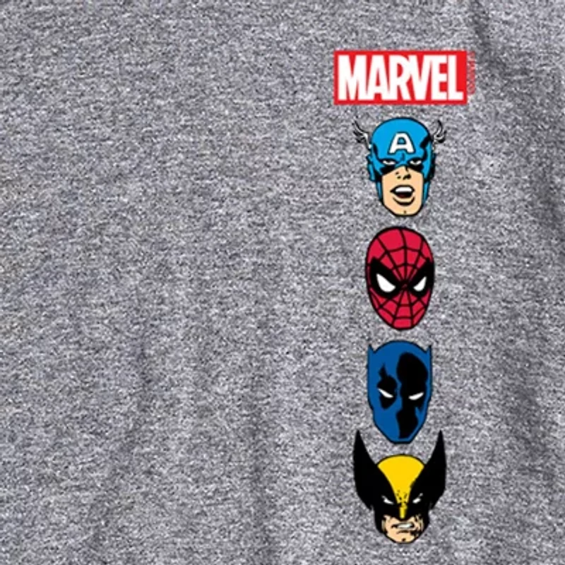Mens Crew Neck Short Sleeve Regular Fit Black Panther Captain America Marvel Big and Tall Graphic T-Shirt