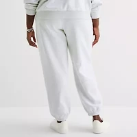 Forever 21 Womens Drawstring Waist Cinched High Rise Juniors Fleece Jogger Pant
