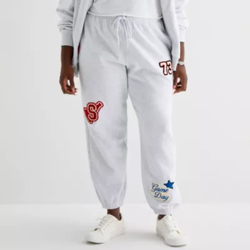 Forever 21 Womens Drawstring Waist Cinched High Rise Juniors Fleece Jogger Pant
