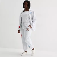 Forever 21 Womens Drawstring Waist Cinched High Rise Juniors Fleece Jogger Pant