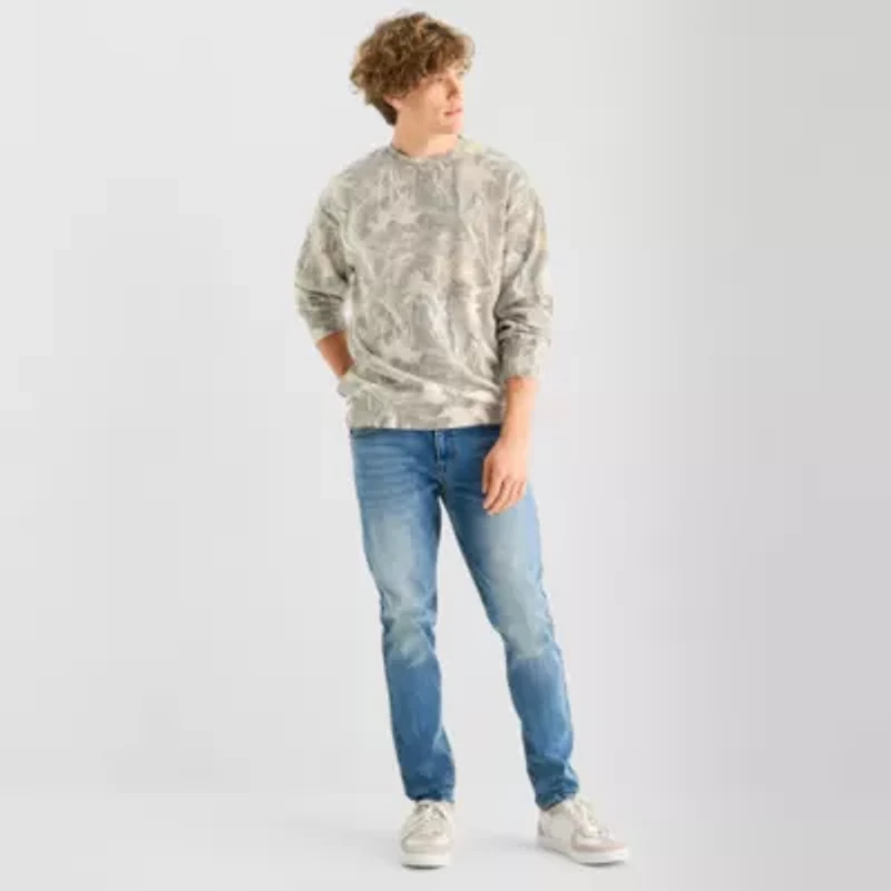 Arizona Mens Crew Neck Long Sleeve Sweatshirt