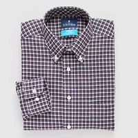 Stafford Slim Coolmax All Season Ecomade Oxford Mens Fit Stretch Fabric Wrinkle Free Long Sleeve Dress Shirt
