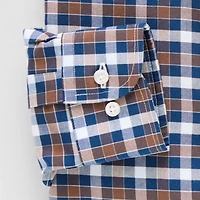 Stafford Slim Coolmax All Season Oxford Mens Fit Stretch Fabric Wrinkle Free Long Sleeve Dress Shirt