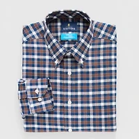 Stafford Slim Coolmax All Season Oxford Mens Fit Stretch Fabric Wrinkle Free Long Sleeve Dress Shirt