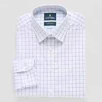 Stafford Slim Smart Tech Mens Fit Stretch Fabric Wrinkle Free Long Sleeve Dress Shirt