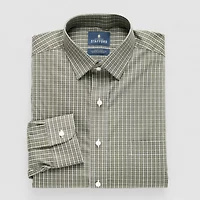 Stafford Magna Ready® Mens Regular Fit Easy-on + Easy-off Sensory Friendly Adaptive Stretch Fabric Wrinkle Free Long Sleeve Dress Shirt
