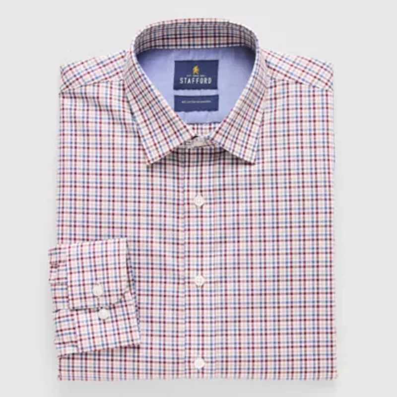 Stafford Mens Regular Fit Long Sleeve Dress Shirt