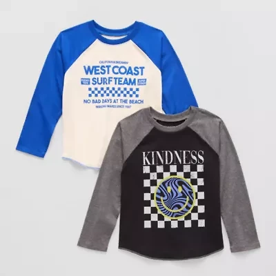 Grayson Little Toddler Boys Crew Neck Long Sleeve Regular Fit 2-pc. Graphic T-Shirt