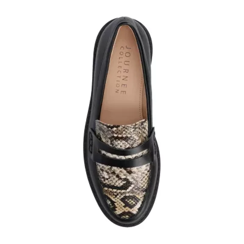 Journee Collection Womens Moc Closed Toe Loafers
