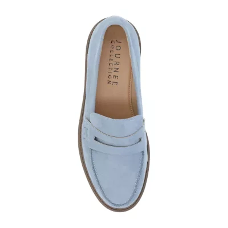 Journee Collection Kenly Womens Moc Closed Toe Loafers