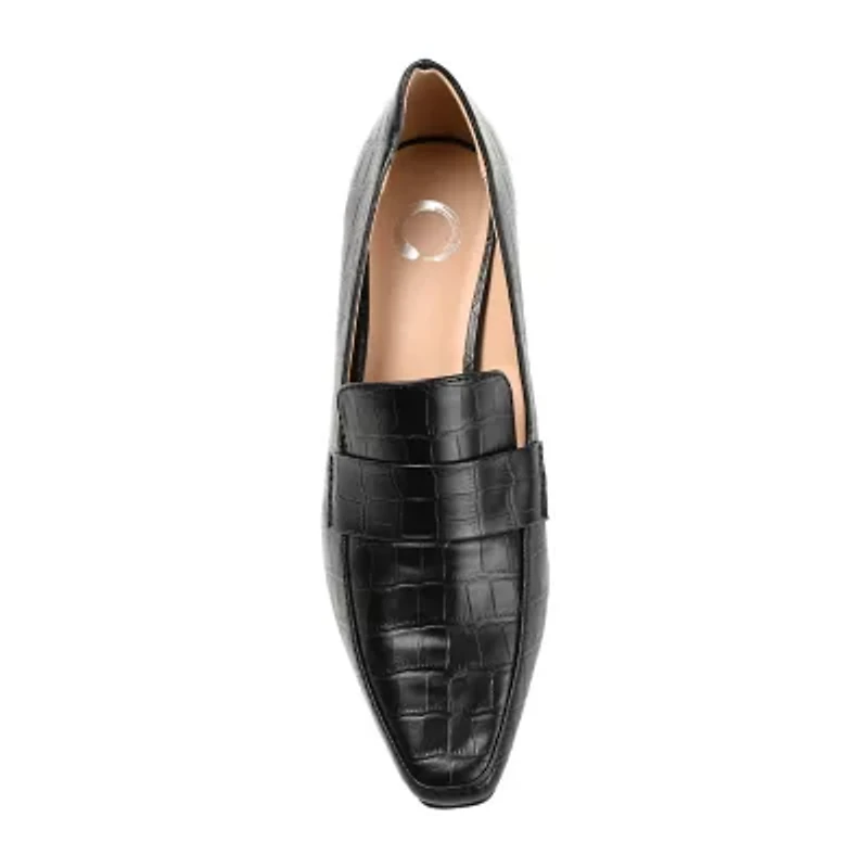 Journee Collection Celina Womens Square Closed Toe Kitten Heel Pumps