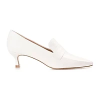 Journee Collection Celina Womens Square Closed Toe Kitten Heel Pumps