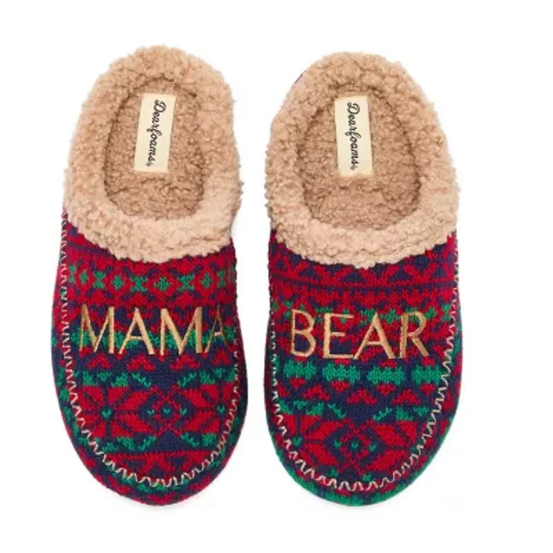 Dearfoams Womens Slip-On Slippers