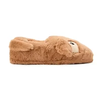 Dearfoams Adult Critter Closed Back Womens Memory Foam Slip-On Slippers