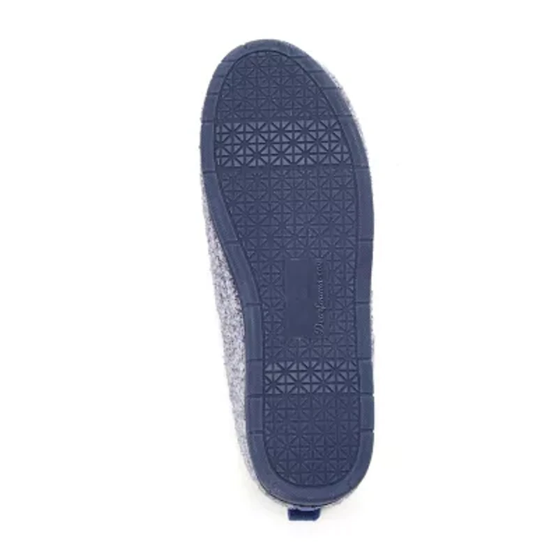 Dearfoams Rachel Marled Chenille Closed Back Womens Memory Foam Slip-On Slippers