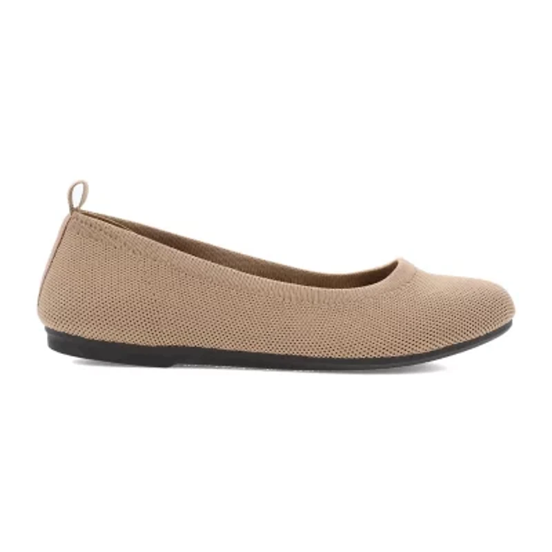 Mia Girl Knit Womens Round Closed Toe Ballet Flats