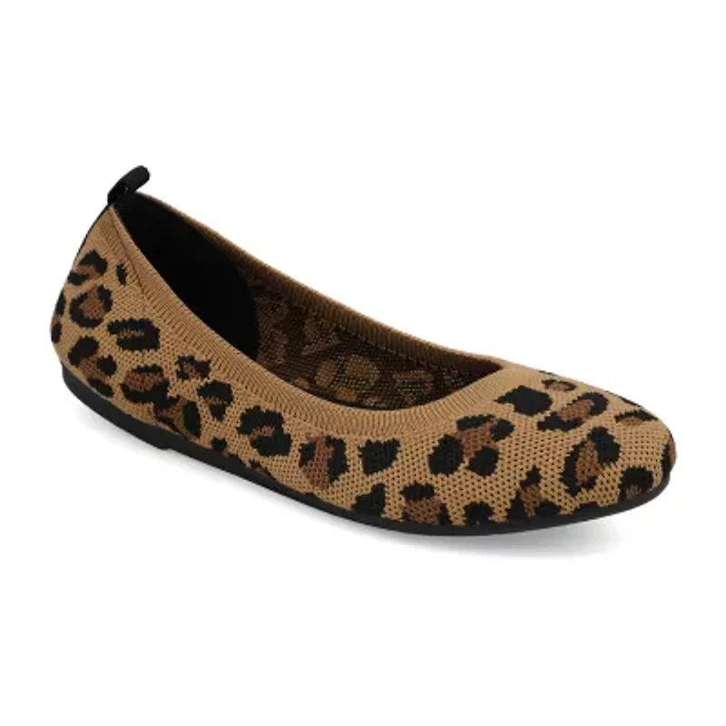 Mia Girl Knit Womens Round Closed Toe Ballet Flats