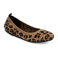 Mia Girl Knit Womens Round Closed Toe Ballet Flats