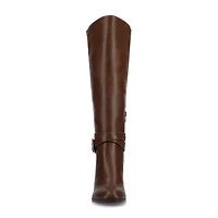 Journee Collection Womens Wide Calf Stacked Heel Dress Boots