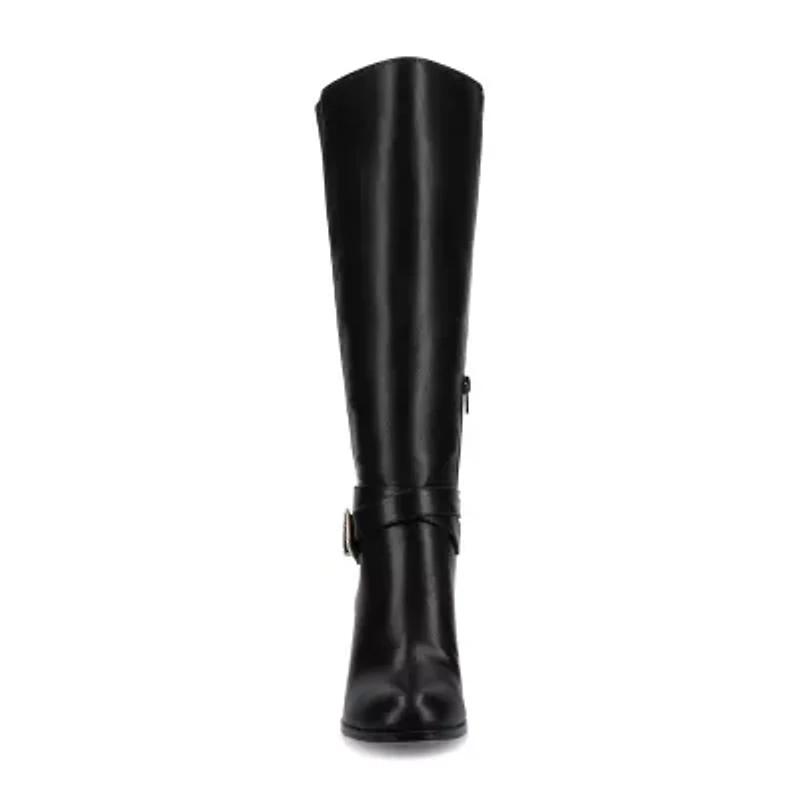 Journee Collection Womens Extra Wide Calf Stacked Heel Dress Boots
