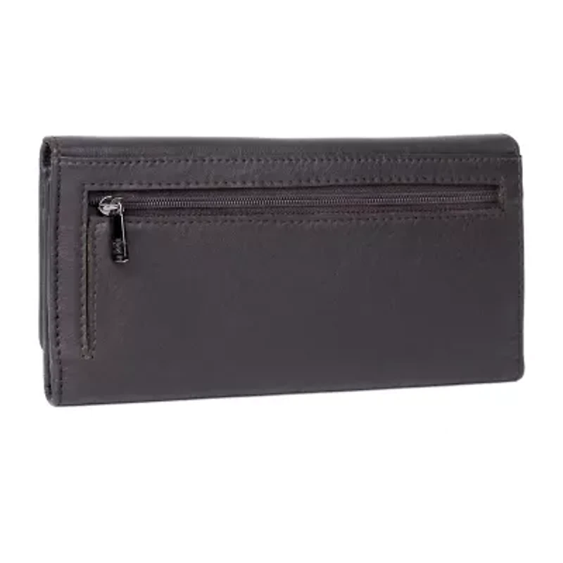 Karla Hanson Womens Rfid Blocking Trifold Wallet