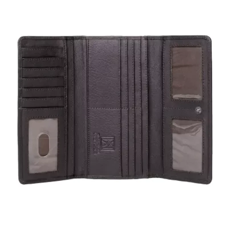 Karla Hanson Womens Rfid Blocking Trifold Wallet